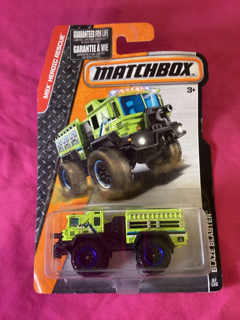514-2015 Matchbox Blaze Blaster Diecast Toy Vehicle MBX Heroic Rescue  Scale 1:6